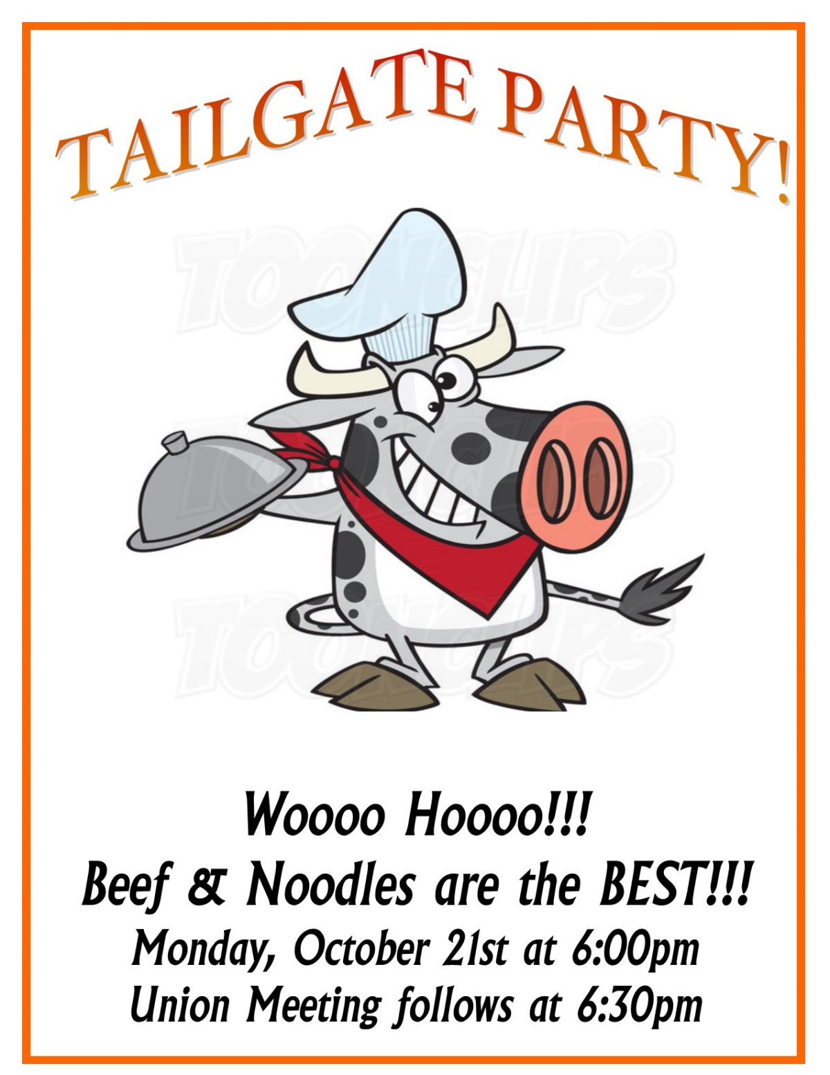Tailgate Flyer October 2019 IBEW Local 32
