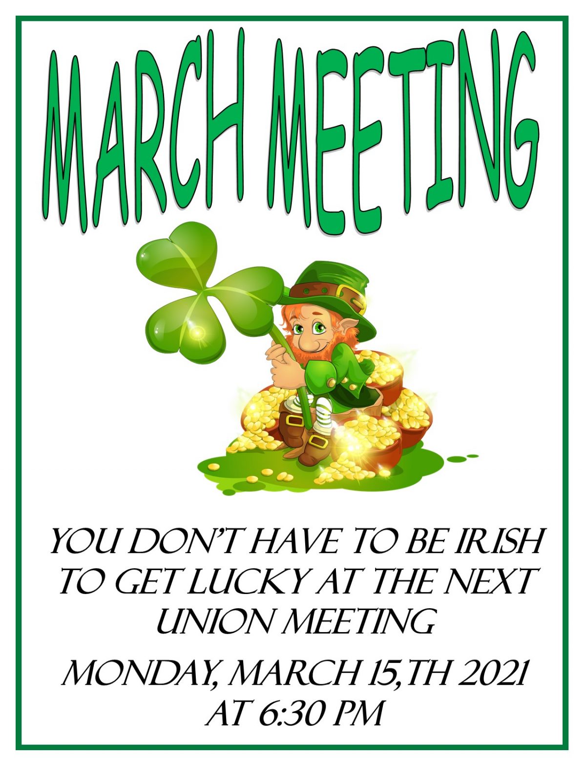 Meeting Flyer February 2021 IBEW Local 32