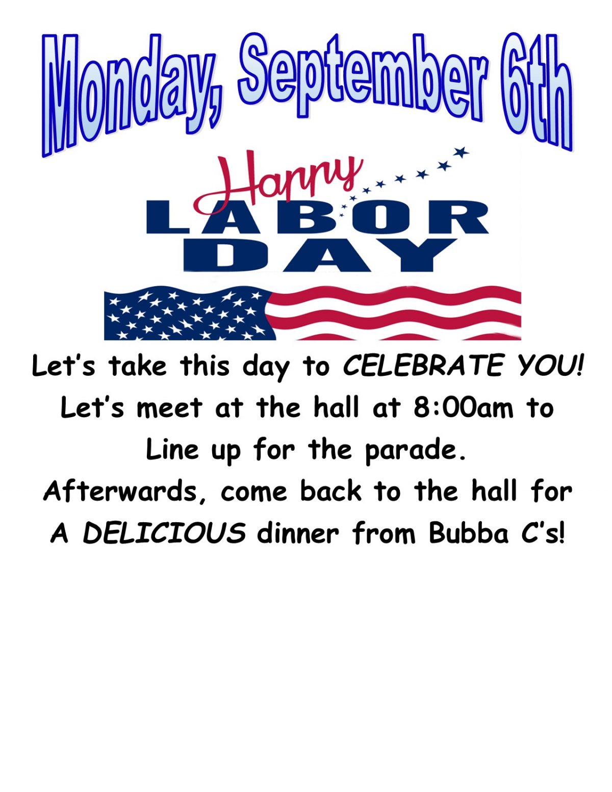 Labor Day Parade Flyer IBEW Local 32